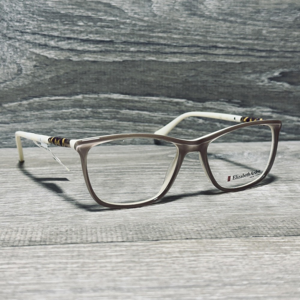 Elizabeth Arden EA 1181 55-17 Eyeglass Frames Womens Beige Argyle Square 140
